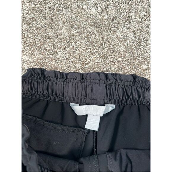 Athleta Metropolis Jogger pants black high rise ruched elastic waist travel 0 - Picture 5 of 14